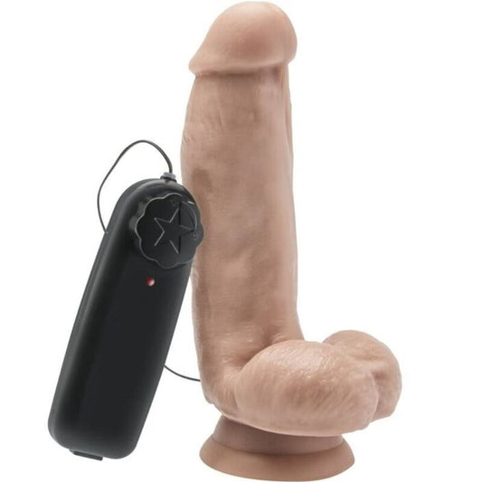 DIVENTA REALE - DILDO 12 CM CON PALLE VIBRATORE PELLE