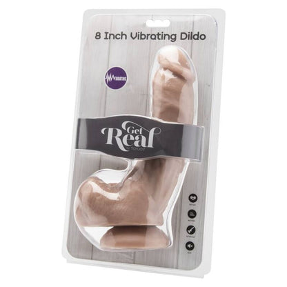 GET REAL - DILDO 20,5 CM WITH BALLS VIBRATOR SKIN - 2