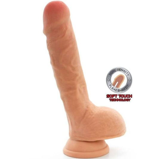 GET REAL - DUAL DENSITY DILDO 25,5 CM BALLS SKIN - 1