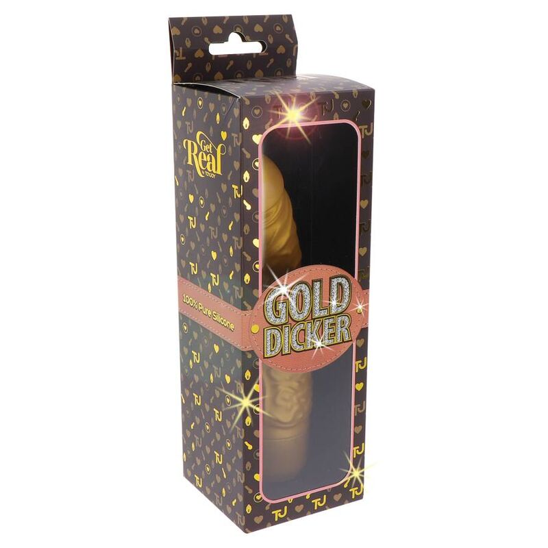 GET REAL - GOLD DICKER ORIGINAL VIBRATOR GOLD - 6