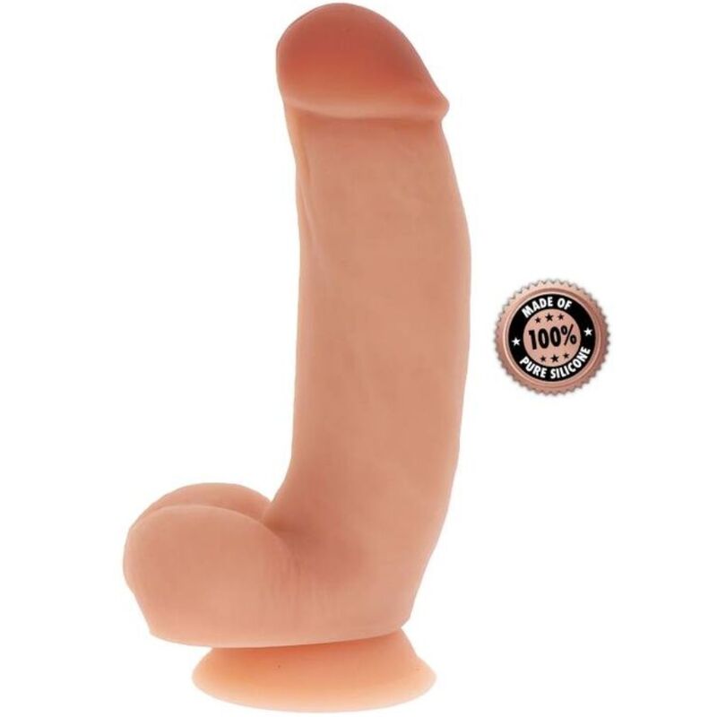 GET REAL - SILICONE DILDO 18 CM W BALLS SKIN - 4