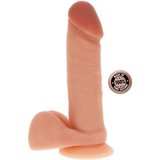 GET REAL - SILICONE DILDO 20,5 CM W BALLS SKIN - 1