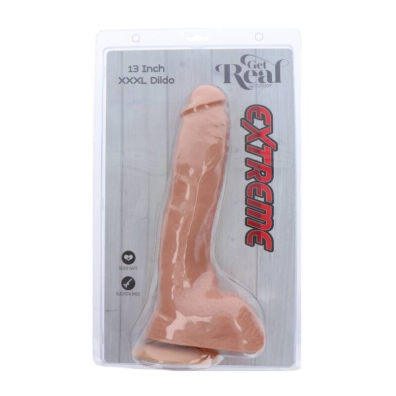 GET REAL - EXTREME XXXL DILDO 34 CM SKIN - 5