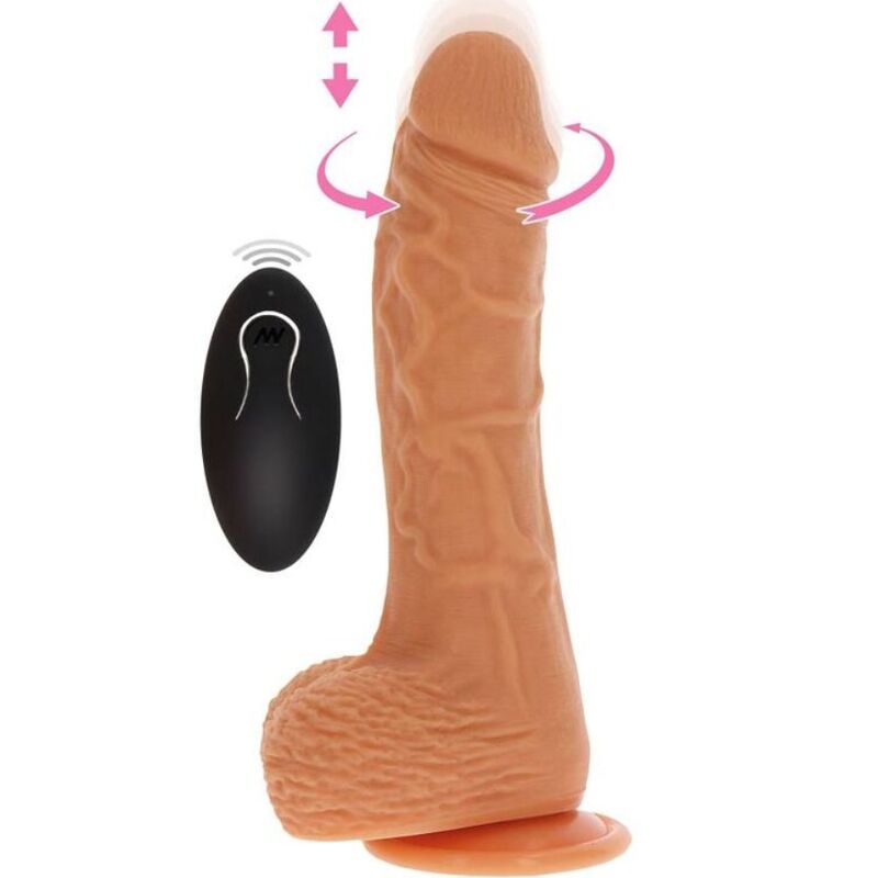 GET REAL - UP&DOWN ROTATING VIBR DILDO SKIN - 1