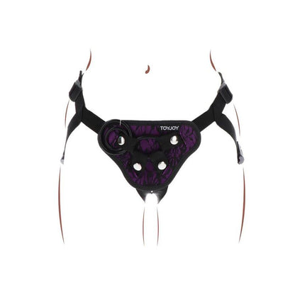 GET REAL - STRAP-ON LACE HARNESS PURPLE - 8