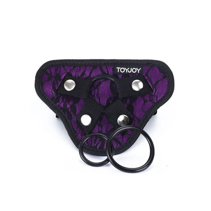 GET REAL - STRAP-ON LACE HARNESS PURPLE - 1