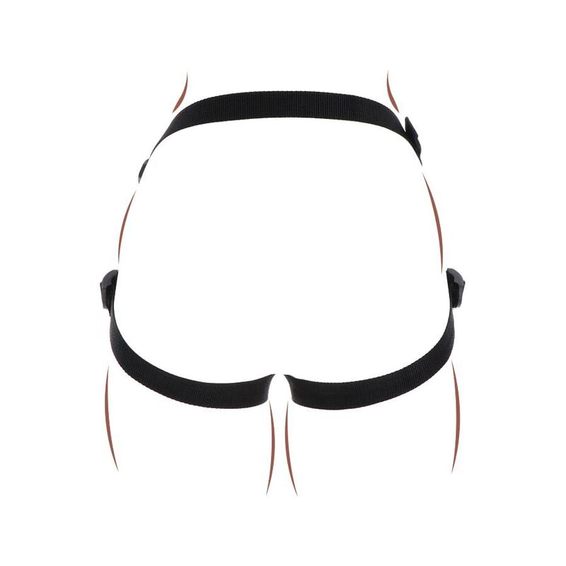 GET REAL - STRAP-ON PLEASURE HARNESS BLACK - 4
