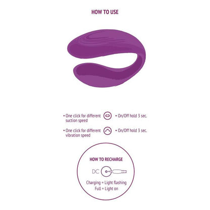 XOCOON - BOUND LOVE COUPLES VIBRATOR PURPLE - 1