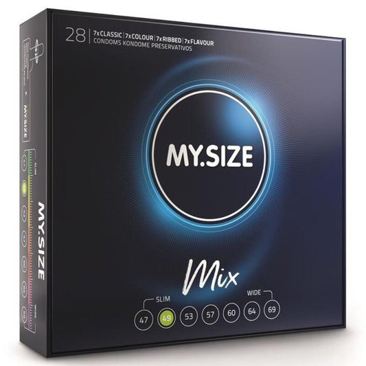 MY SIZE - MIX CONDOMS 49 MM 28 UNITS - 1