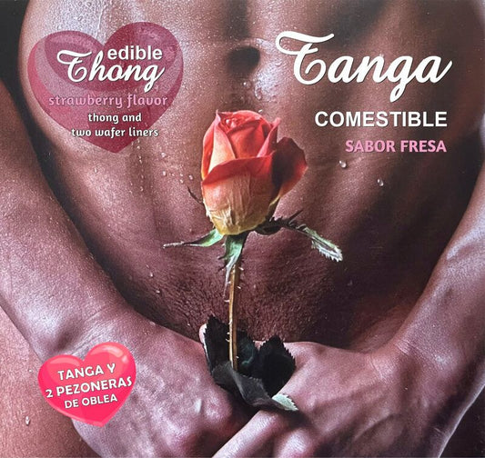 HOTFLOWERS - MEN''S THONG+ 2 STRAWBERRY WAFER NIPPLE /es/pt/en/fr/it/ - 1