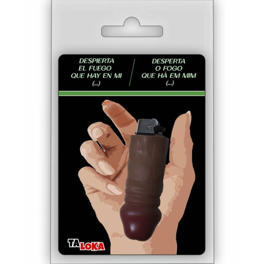TALOKA - FANTASTIC LIGHTER IN THE SHAPE OF A MULATTO COLOR PENIS 100% RECHARGEABLE - 1