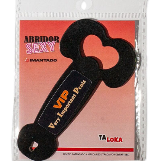 TALOKA - MAGNETIC METAL OPENER VERY IMPORTANT PENIS BLACK - 1