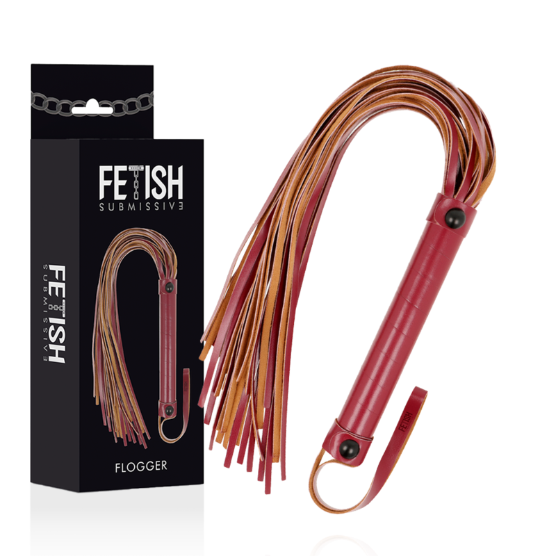 FETISH SUBMISSIVE DARK ROOM - VEGAN LEATHER WHIP - 6
