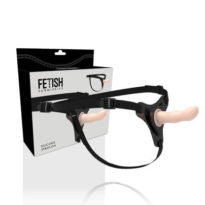 FETISH SUBMISSIVE HARNESS - FLESH SILICONE G-SPOT 12.5 CM - 2