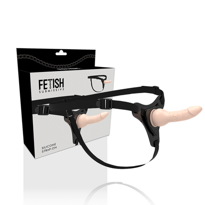 FETISH SUBMISSIVE HARNESS - FLESH REALISTIC SILICONE 16 CM - 4