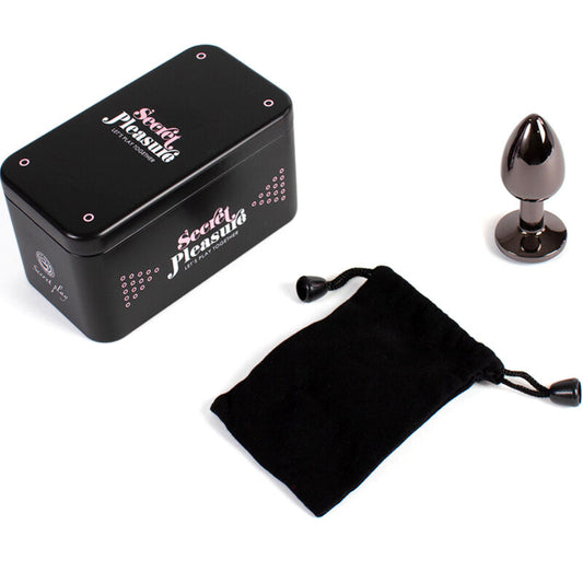 SECRETPLAY - BUTT PLUG GUNMETAL SMALL SIZE 7 CM