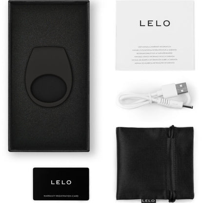 LELO - TOR 3 BLUE VIBRATOR RING - BLACK - 6