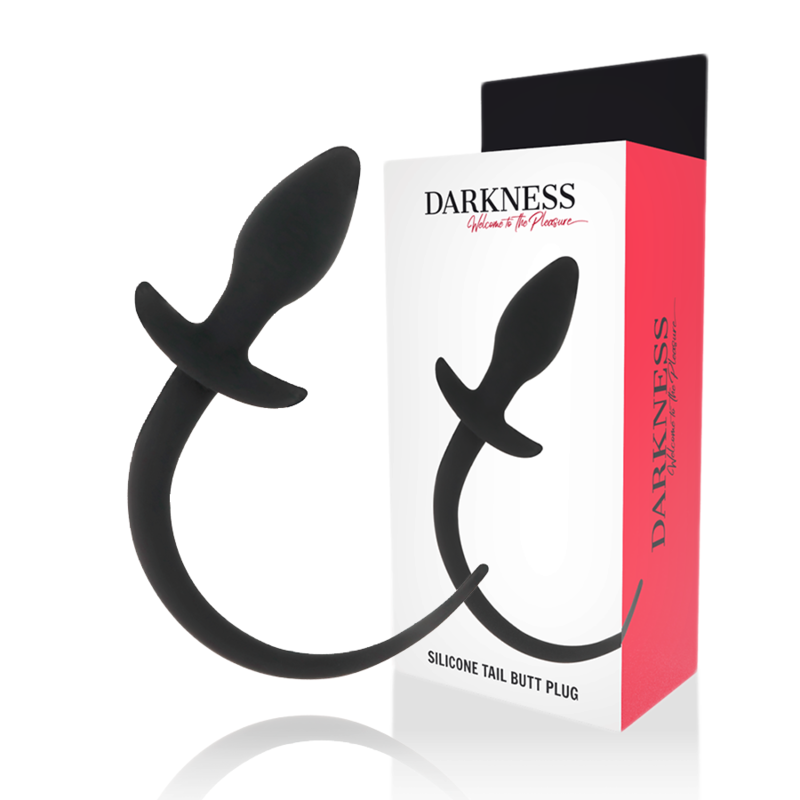 DARKNESS - ANAL PLUG 28 CM BLACK SILICONE - 4