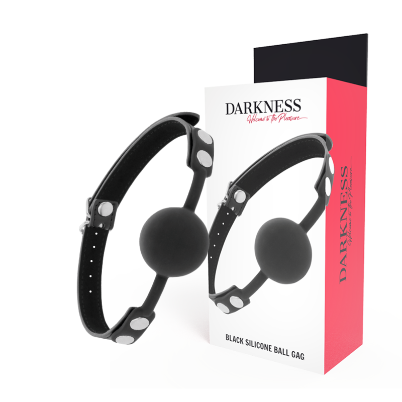 DARKNESS - BLACK SILICONE GAG - 5