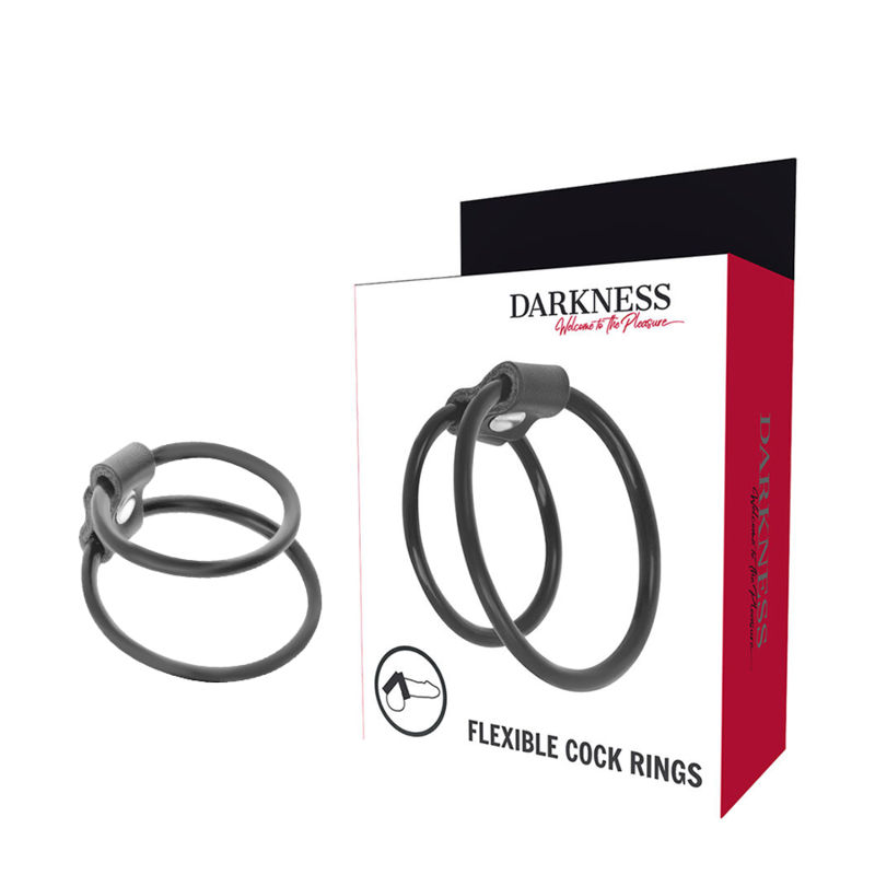 DARKNESS - ENHANCING DUO PENIS RINGS. - 2