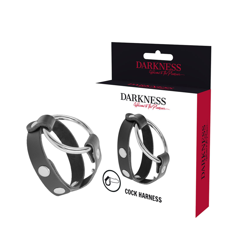 DARKNESS - BDSM COCK AND TESTICLE RING - 5