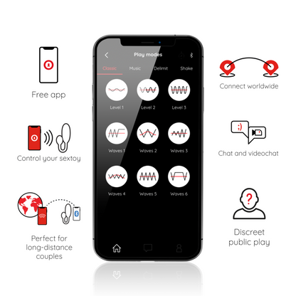 ONINDER - DENVER VIBRATING EGG BLACK 7 X 2.7 CM FREE APP - 7