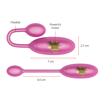 ONINDER - DENVER VIBRATING EGG BLACK 7 X 2.7 CM FREE APP - 2