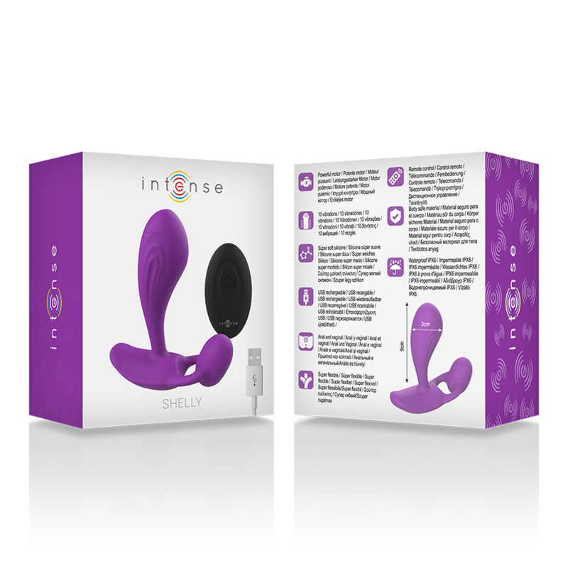 INTENSE - SHELLY PLUG ANAL REMOTE CONTROL PURPLE - 1