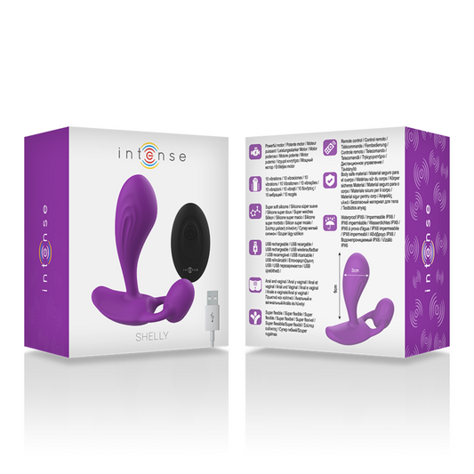 INTENSE - SHELLY PLUG ANAL REMOTE CONTROL PURPLE - 1