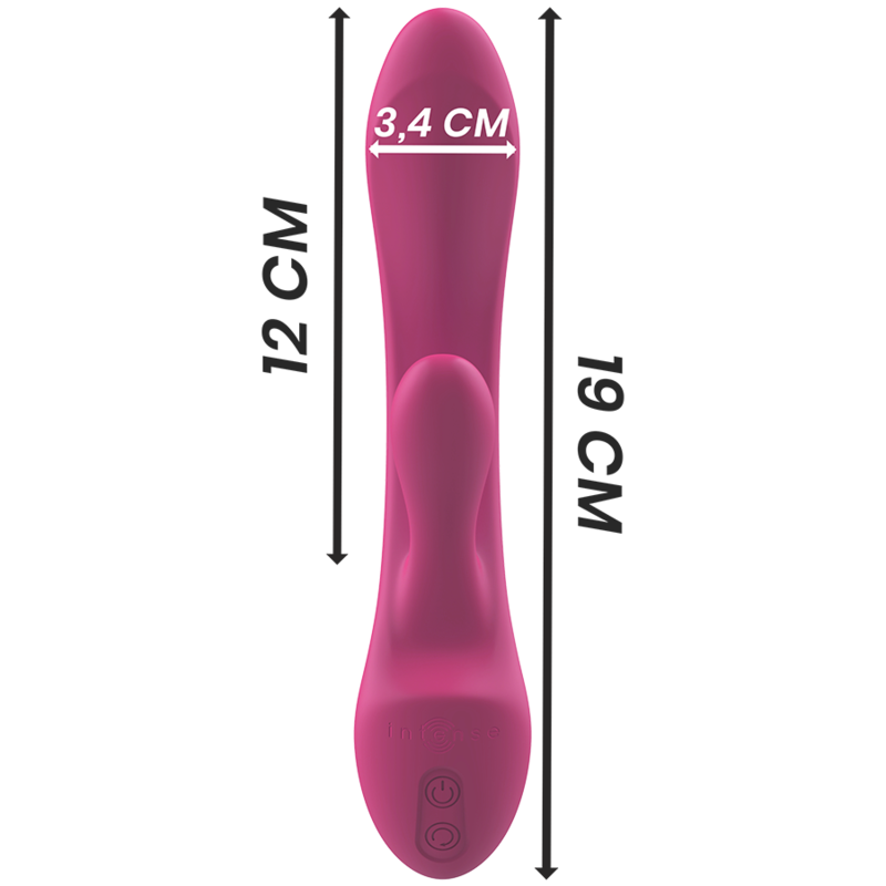 INTENSE - LUIGI RABBIT VIBRATOR PINK LIQUID SILICONE - 4