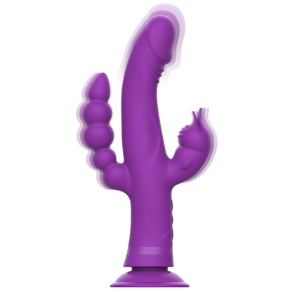 INTENSE - CASANOVA RABBIT TRIPLE MOTOR SILICONE VIBRATOR PURPLE
