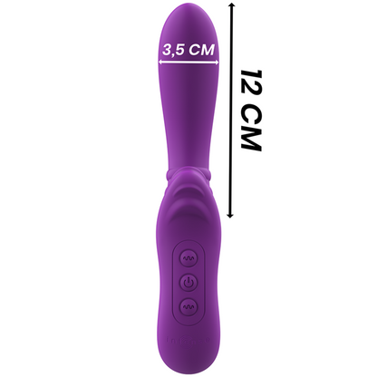 INTENSE - HARRY FLEXIBLE VIBRATOR WITH PURPLE TONGUE - 1
