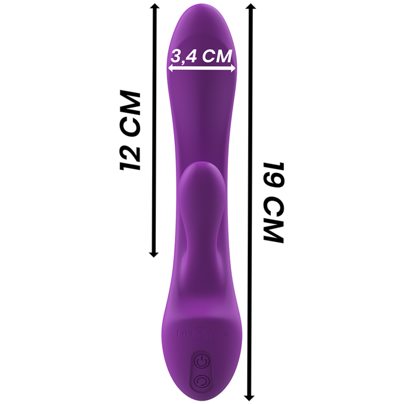 INTENSE - LUIGI RABBIT VIBRATOR LIQUID SILICONE PURPLE - 2
