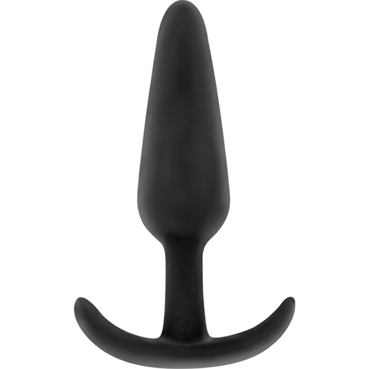 BLACK&SILVER - PLUG ANALE IN SILICONE HANSEL CON MANIGLIA PICCOLO