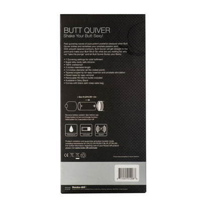 ROCKS-OFF - BUTT QUIVER P-POINT STIMULATOR 7 SPEEDS BLACK - 3