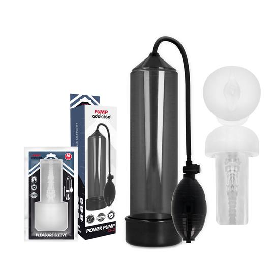 PUMP ADDICTED - RX3 BLACK WITH PLEASURE SLEEVE - 1