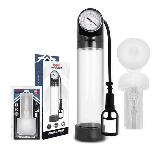 PUMP ADDICTED - RX9 TRANSPARENT WITH MASTURBATOR - 1