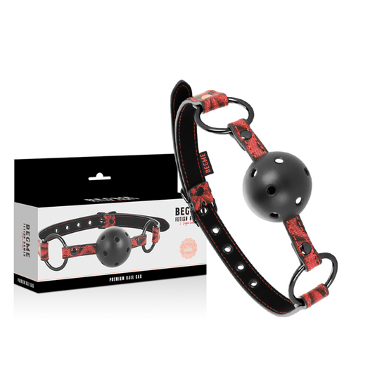 BEGME - MÂCHOIRE EN CUIR VEGAN ÉDITION ROUGE