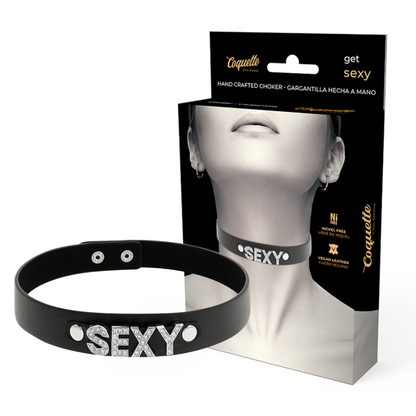 COQUETTE CHIC DESIRE - SEXY VEGAN LEATHER CHOKER - 6