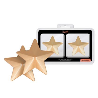 COQUETTE CHIC DESIRE - NIPPLE COVERS GOLDEN STARS - 5