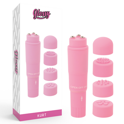 GLOSSY - KURT POCKET MASSAGER PINK - 2