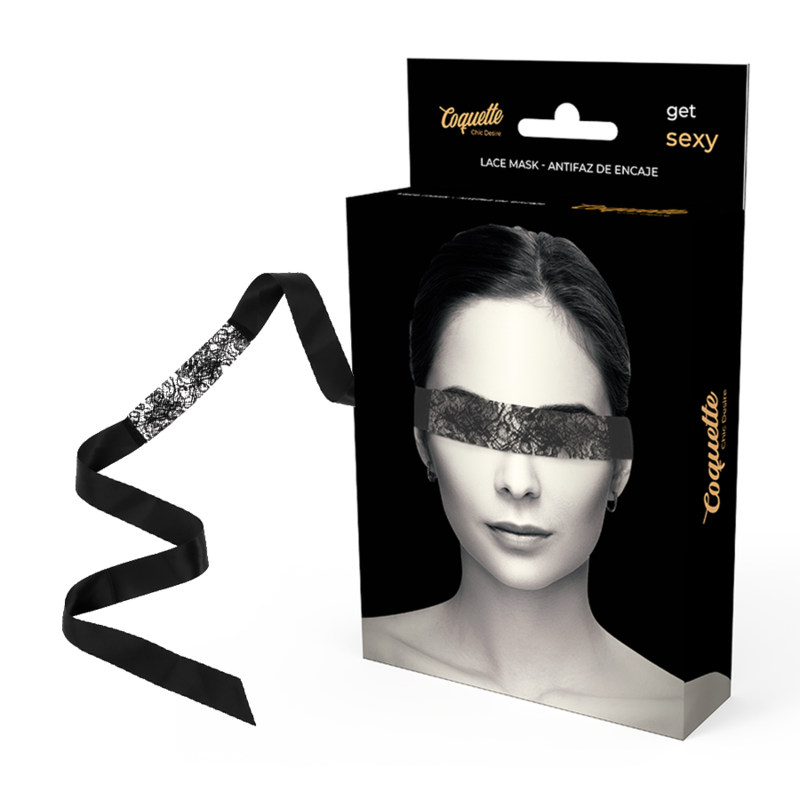 COQUETTE CHIC DESIRE - LACE MASK BLACK - 6
