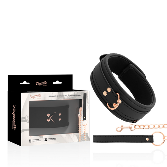 COQUETTE CHIC DESIRE - FANTASY VEGAN LEATHER COLLAR WITH NEOPRENE LINING - 1
