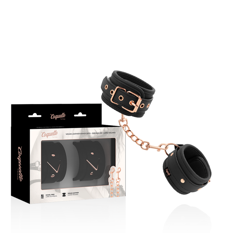COQUETTE CHIC DESIRE - FANTASY VEGAN LEATHER HANDCUFFS - 6