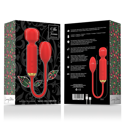 MIA - TOSCANA DOUBLE PLEASURE WAND + VIBRATING EGG - 6