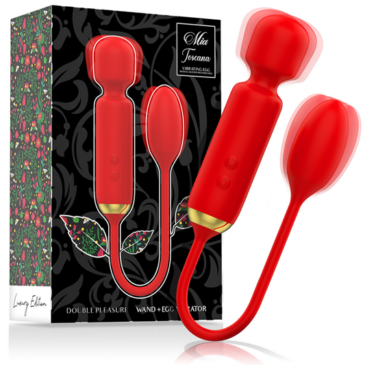 MIA - TOSCANA DOUBLE PLEASURE WAND + VIBRATING EGG - 1