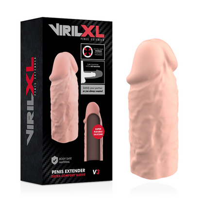 VIRILXL - LIQUID SILICONE V3 NATURAL PENIS EXTENSION - 8