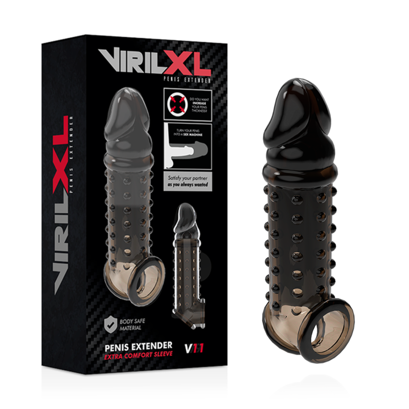 VIRILXL - PENIS EXTENSION AND SHEATH V11 BLACK - 2