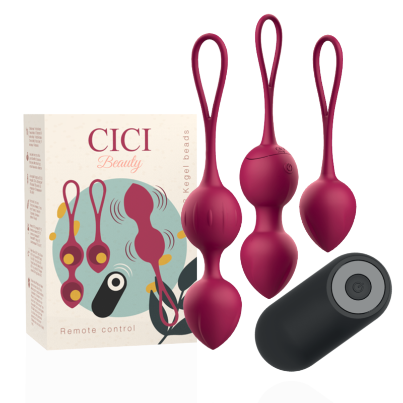 CICI BEAUTY - PREMIUM SILICONE 3 VIBRATING KEGEL BEADS REMOTE CONTROL - 5