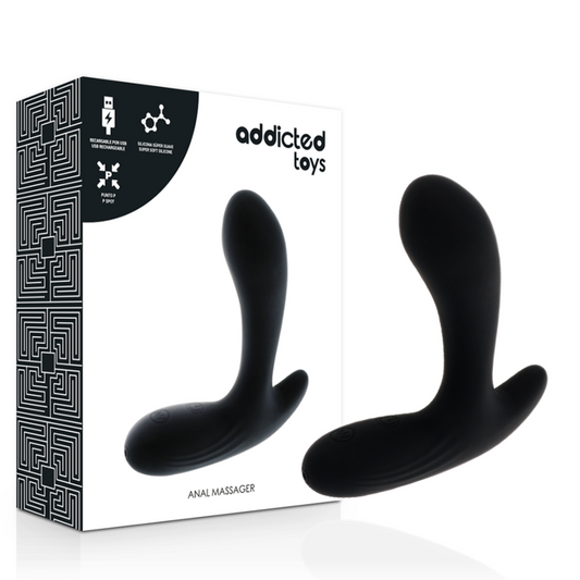 ADDICTED TOYS - ANAL MASSAGER BLACK VIBRATION - 1